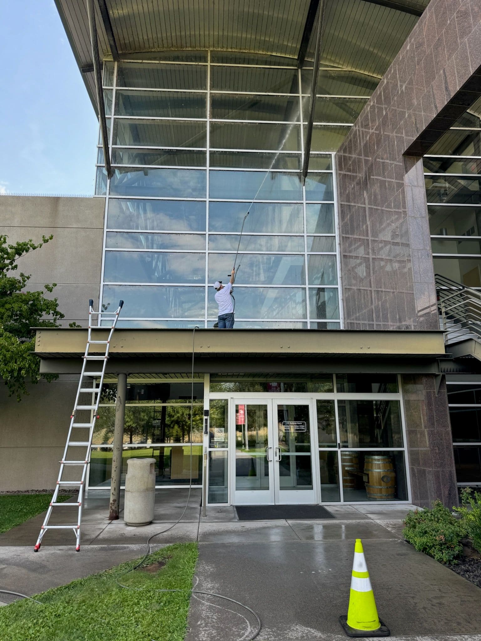 Spotless Window Cleaning at WSU Richland Campus image