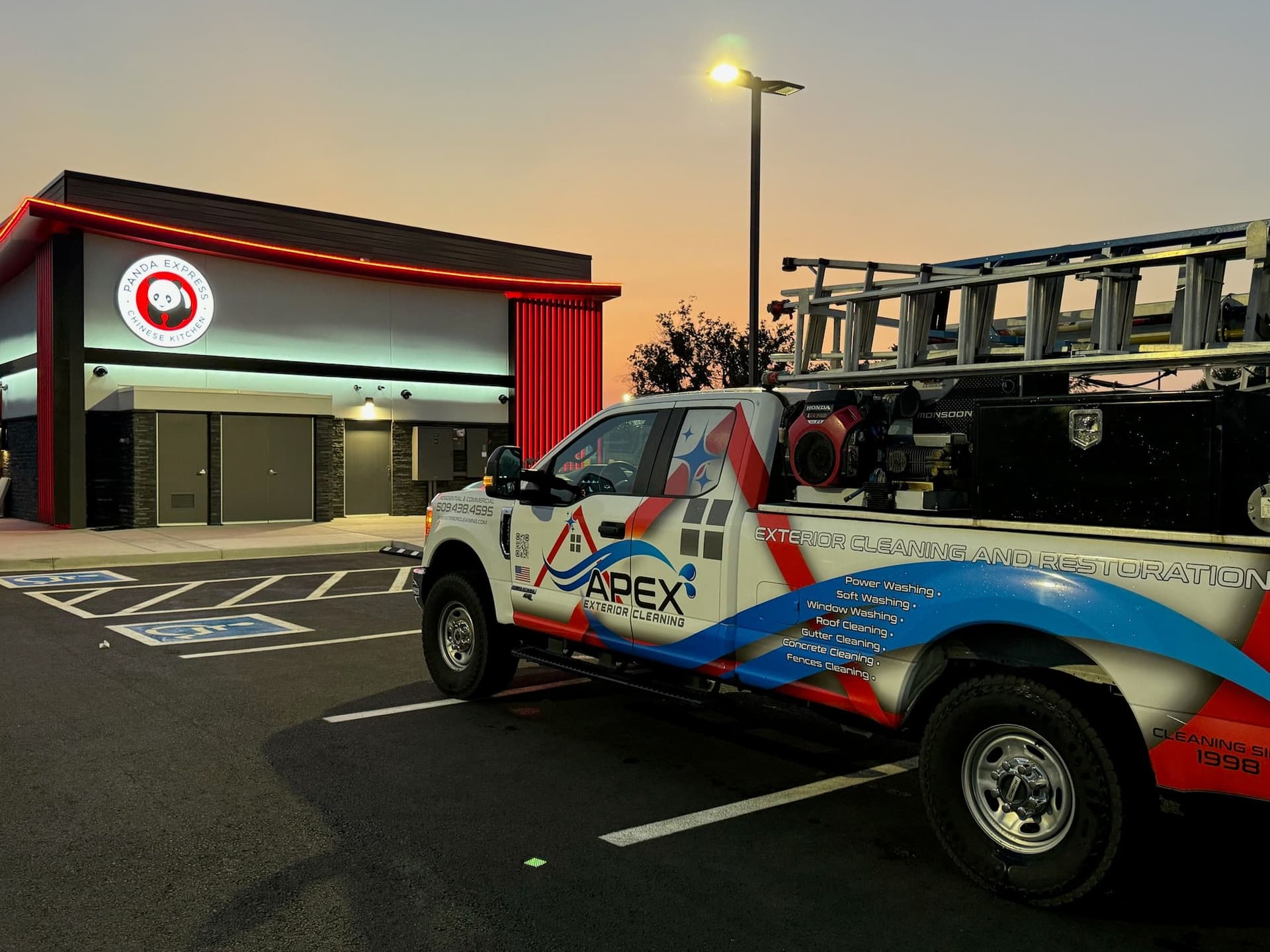 Apex Exterior Cleaning Transforms Panda Express image