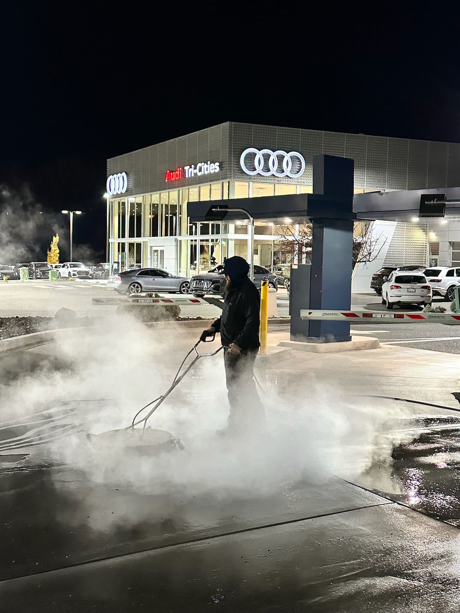 Nighttime Sparkle - Audi Concrete Cleaning image