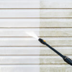 Cleaning,Service,Washing,Building,Facade,With,Pressure,Water.,Cleaning,Dirty